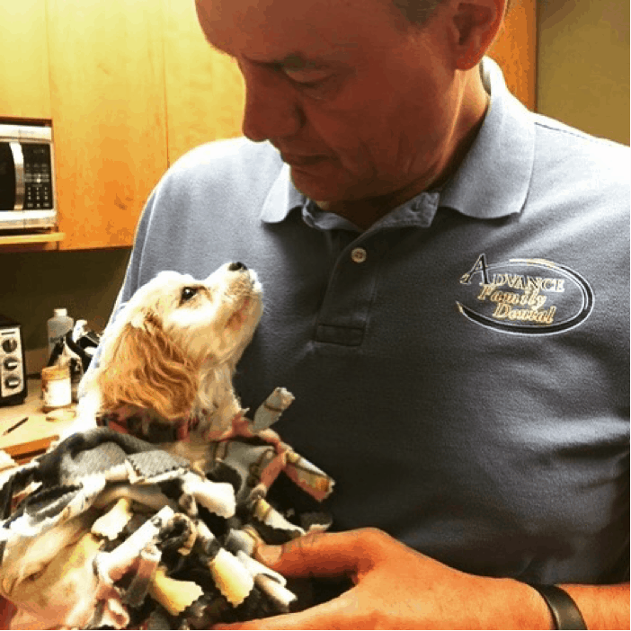 dr. z Dr. Z holding a puppy